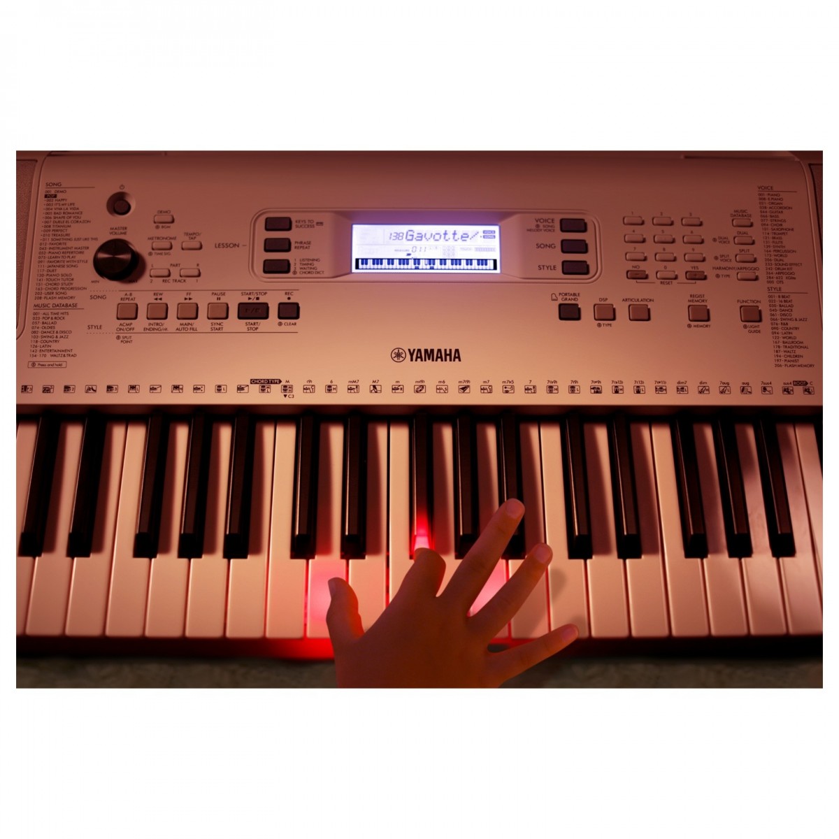 Yamaha EZ300 Keyboard med lys i tangentene Sound1