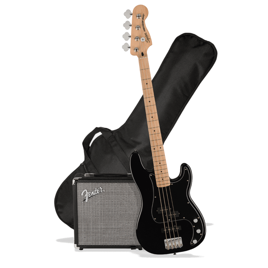 Squier affinity series pj store bass pack black