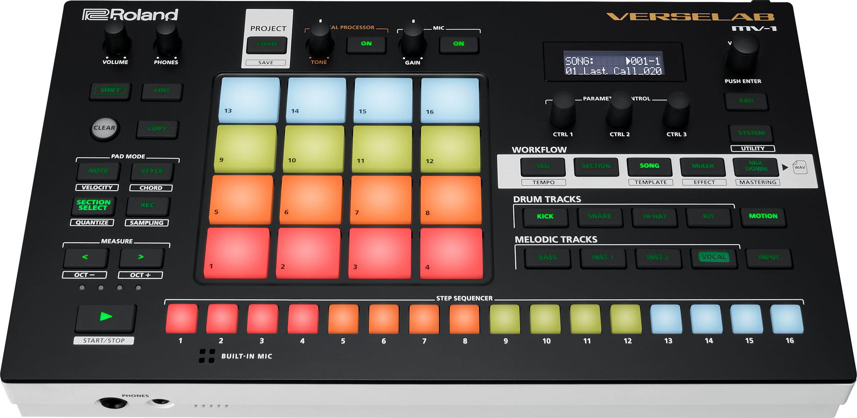 Roland MV-1 Verselab, Song Production Studio - Sound1.com