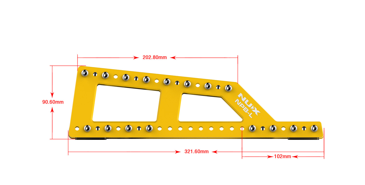 Neowood Pedalboard 42 X 31 X7 Cm Ldh, Can Fit 8 Unit Boss Size Pedal, Full  Metal Chasis, Free Velcro