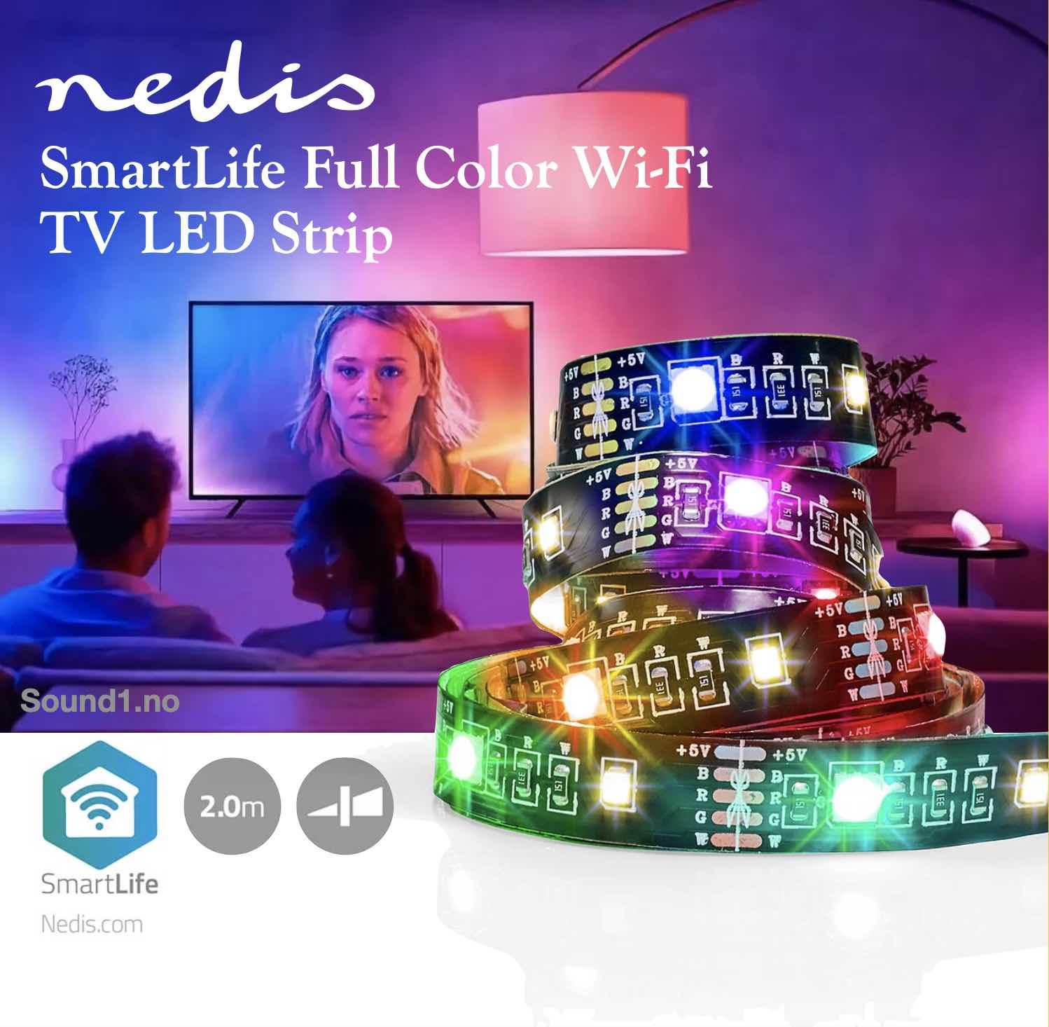 Nedis WiFi LED Strip RGB 5M (WIFILS50CRGBW)