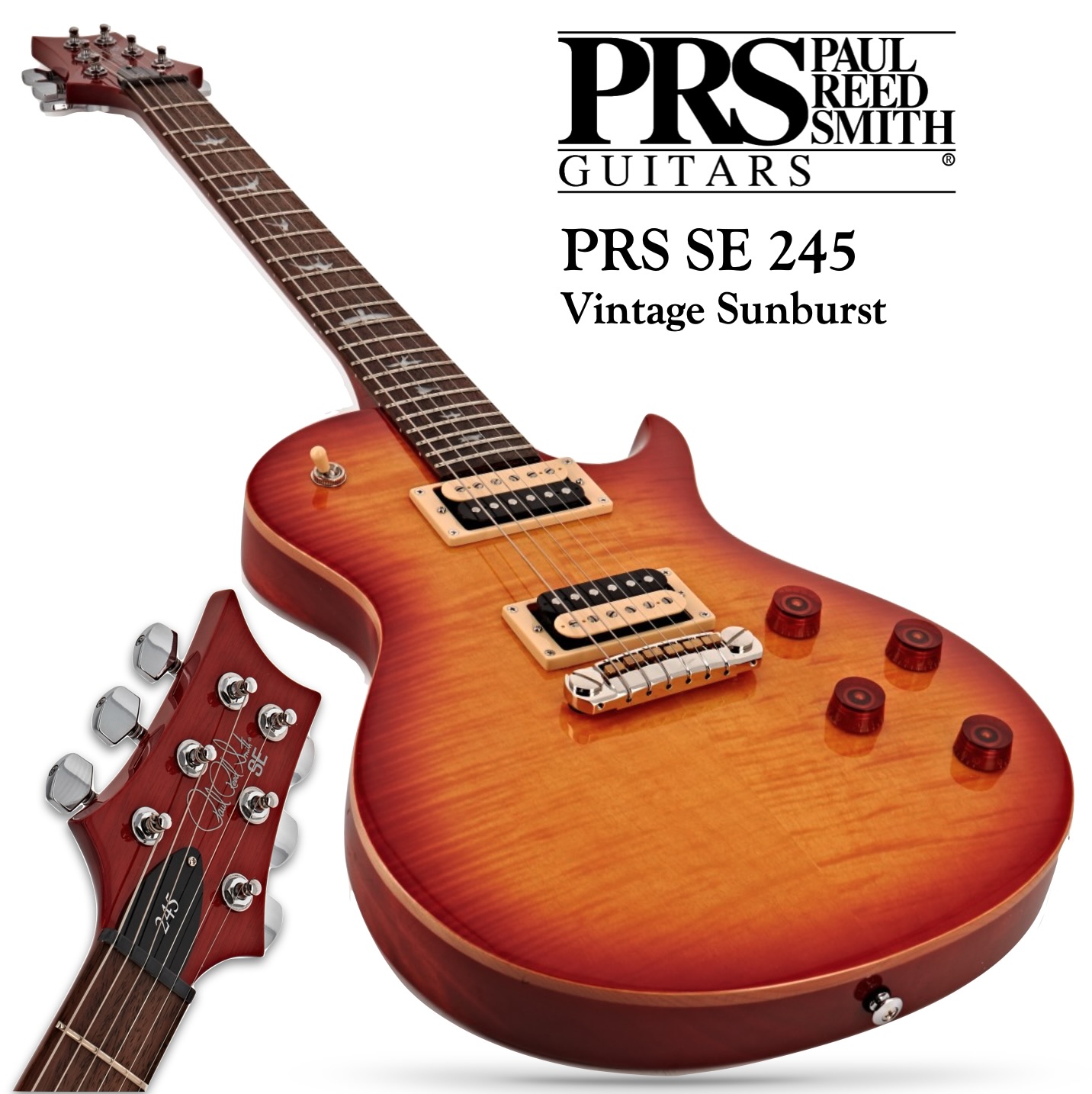 PRS SE 245 Vintage Sunburst Sound1